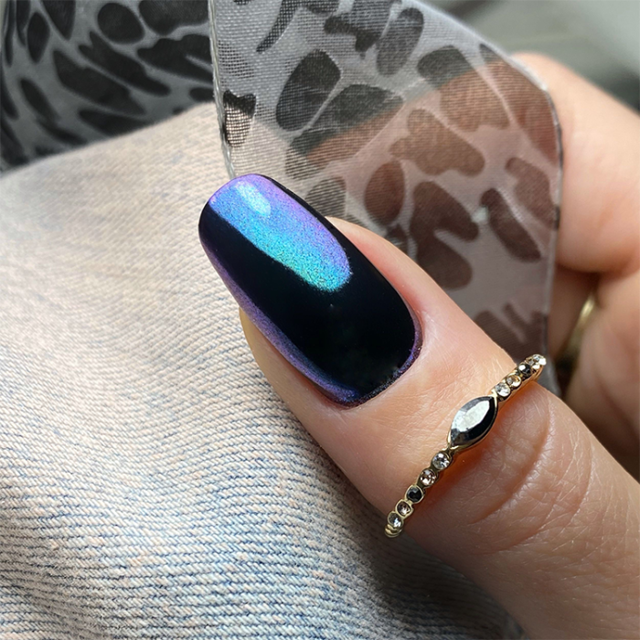 SLOWIANKA Zrcadlový efekt 05 Andromeda Turquoise 2g prášek