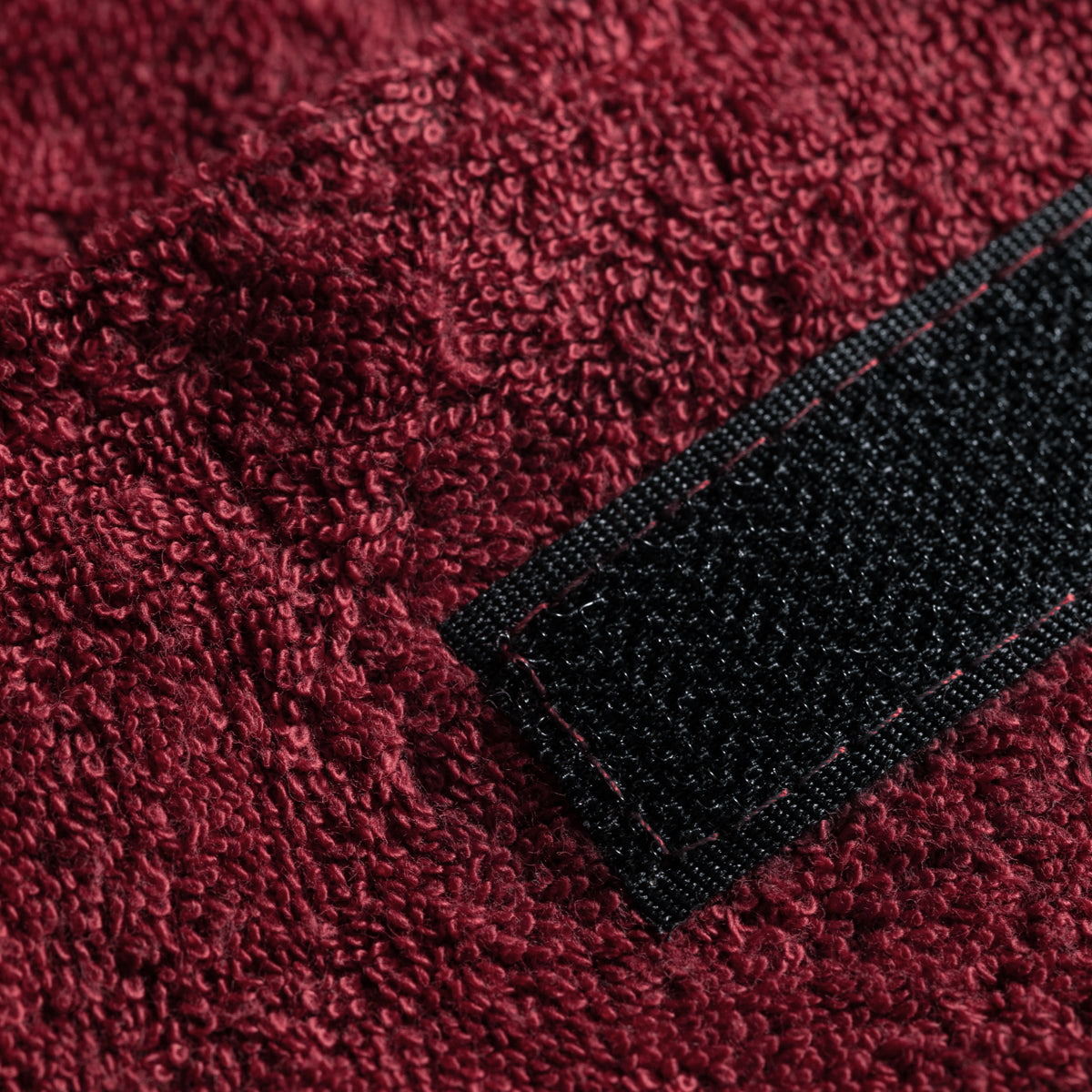 Burgundy terry headband