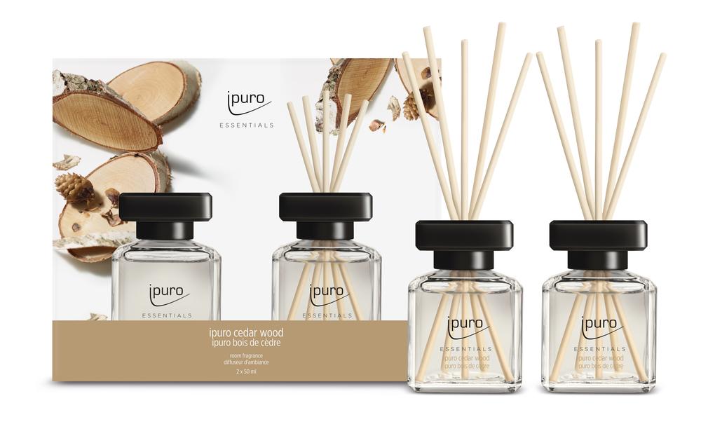 Sada difuzérů ESSENTIALS cedrové dřevo (2x50 ml)