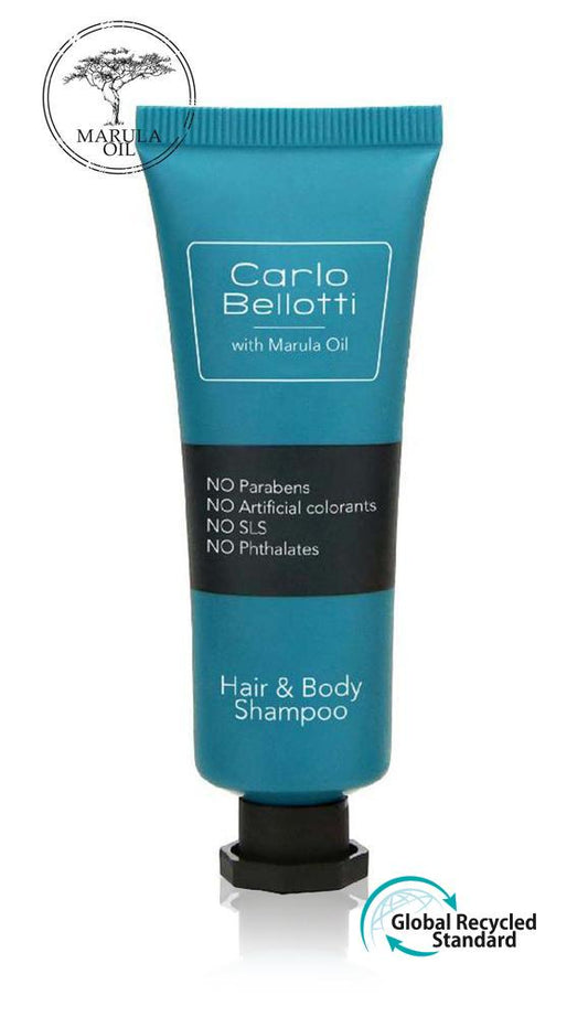 Hair & body shampoo in tube, 30 ml, Carlo Bellotti