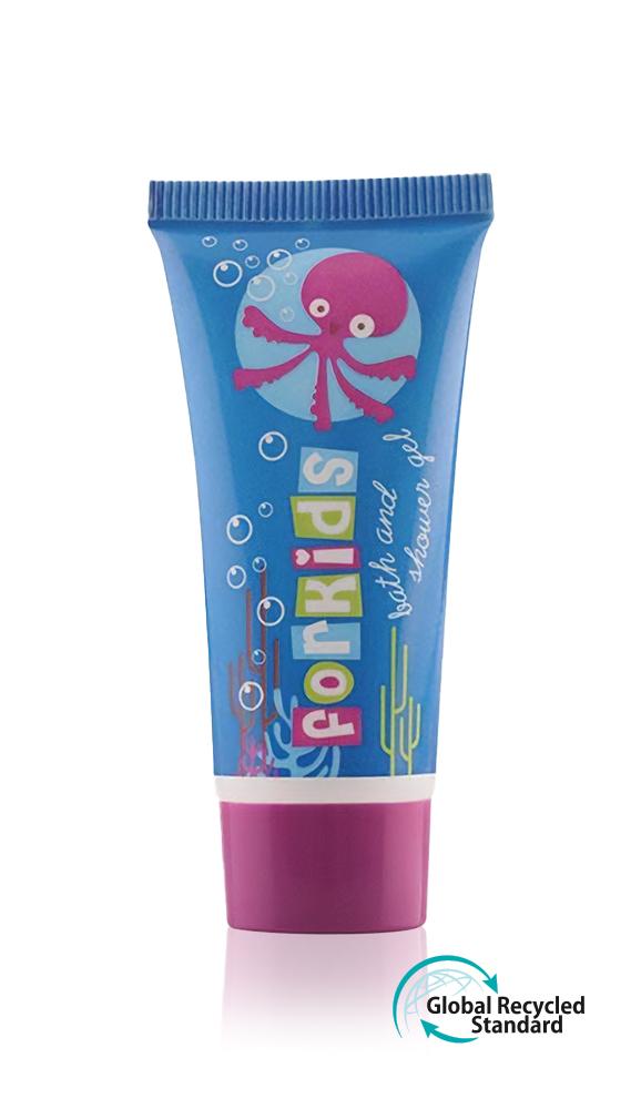 Koupelový a sprchový gel v tubě, 20 ml, ForKids