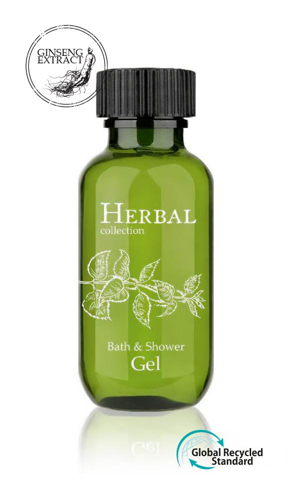 Bath & shower gel in bottle, 37 ml, Herbal Collection