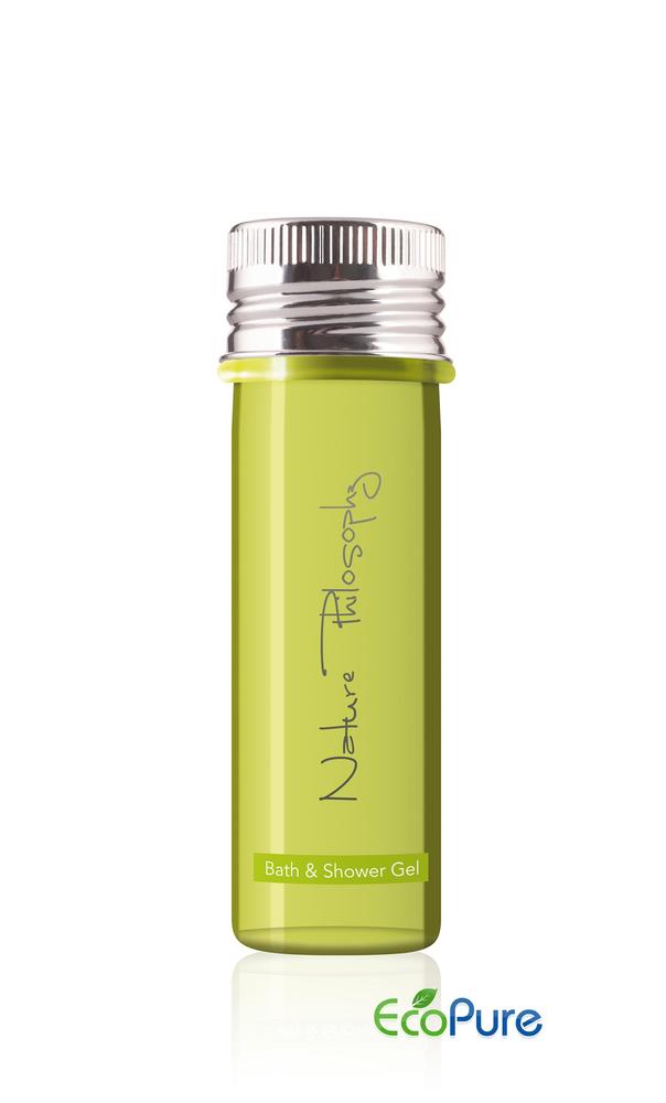 Sprchový a koupelový gel v lahvičce, 40 ml, Nature Philosophy
