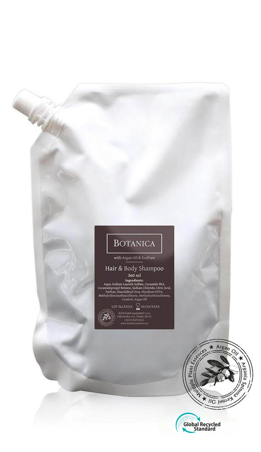 Hair & body shampoo, PS refill sachet, 360 ml, Botanica