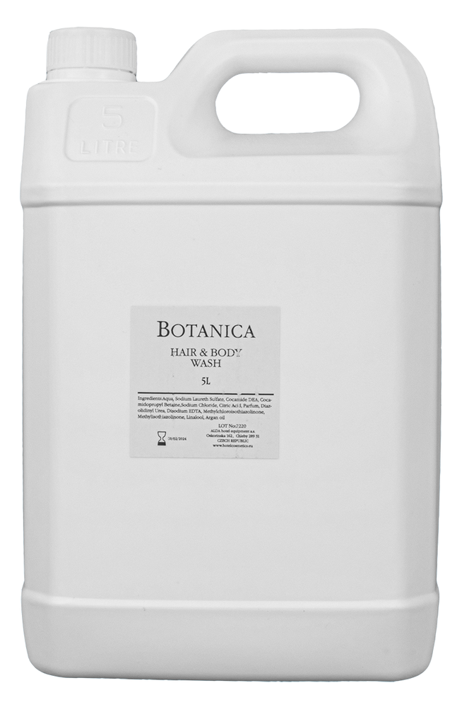Hair & body shampoo, refill for PS, 5l canister, Botanica