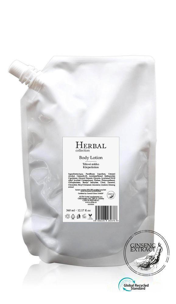 Body lotion, refill sachet 360 ml, HERBAL collection
