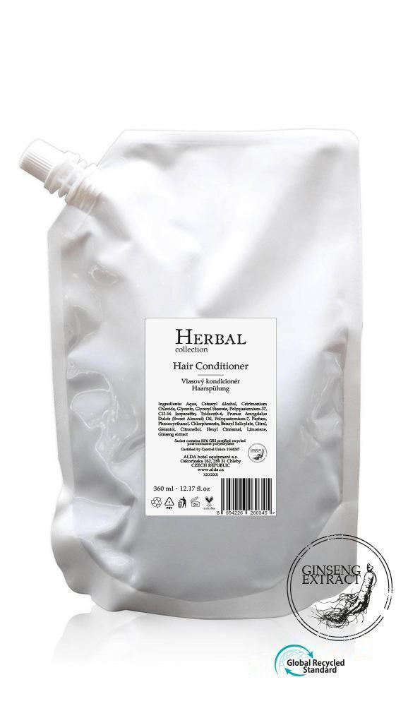 Hair conditioner, refill sachet 360 ml, HERBAL collection