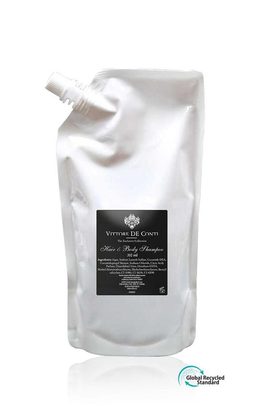 Hair & body shampoo, PS refill sachet 310 ml, Vittore De Conti