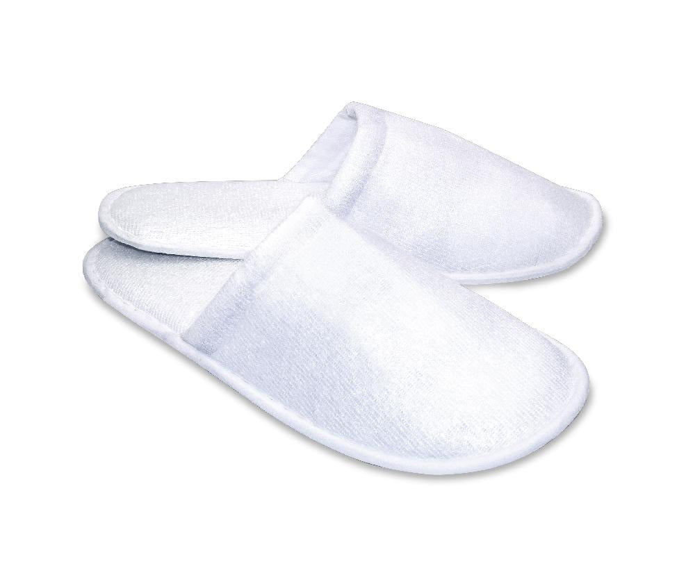 Pantofle Basic s uzavřenou špičkou, 30 cm, bílé