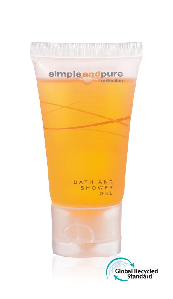 Gel do koupele a sprchy v tubě, 30 ml, Simple and Pure