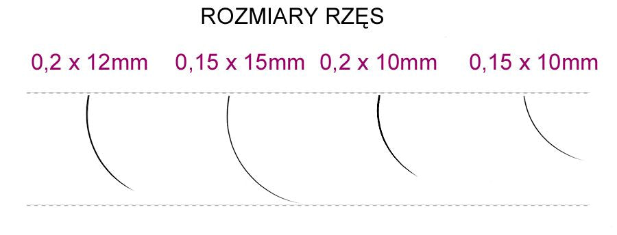 Syis - řasy J 0,15 x 10 mm 0,25 g