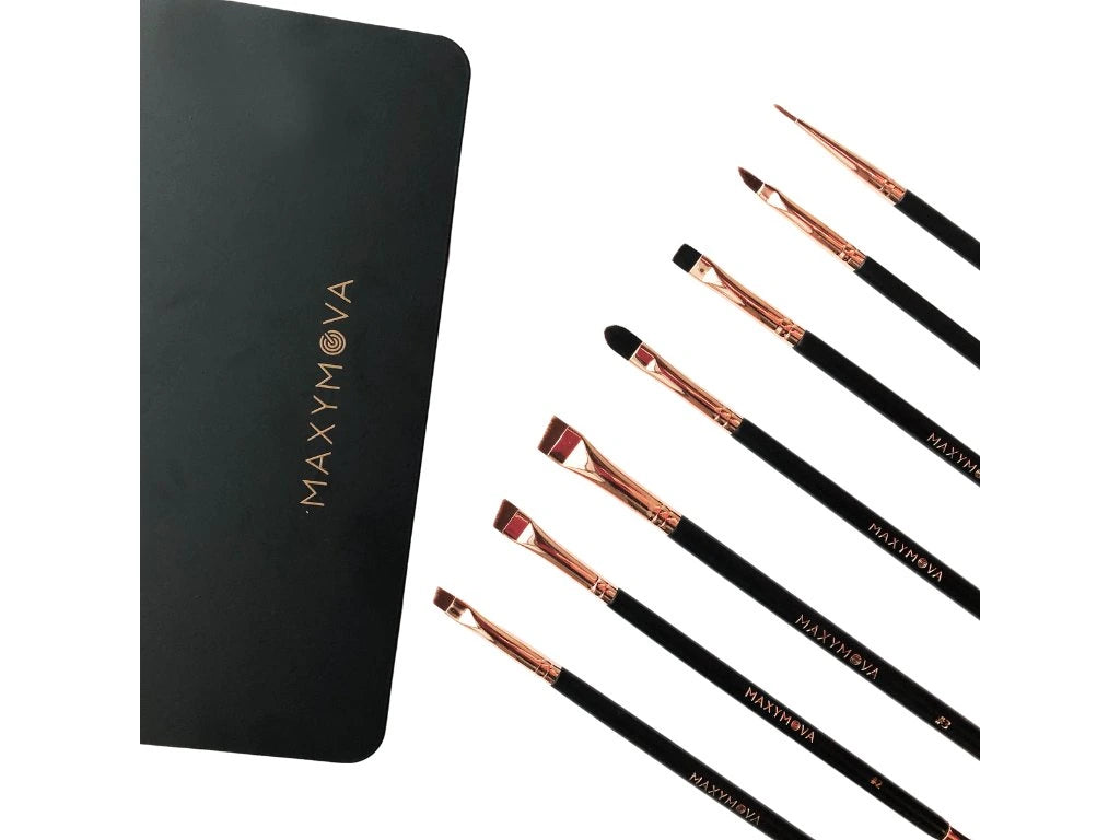 Maxym's set of 7 magnetic brushes + stand + cosmetic bag