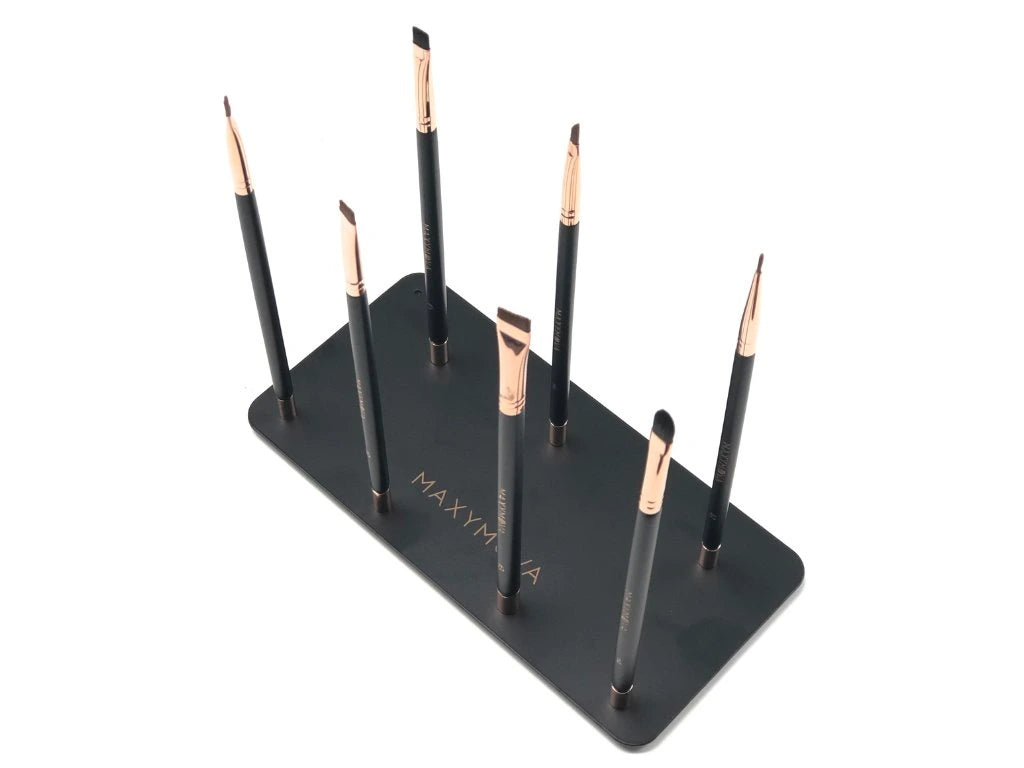 Maxym's set of 7 magnetic brushes + stand + cosmetic bag