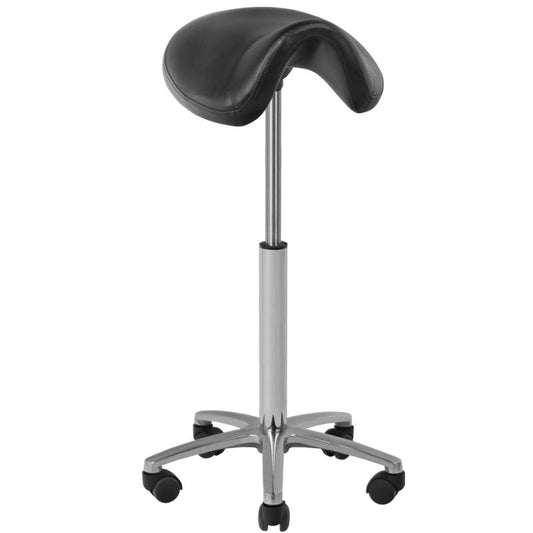 Beauty and hairdressing stool 001B, black, high