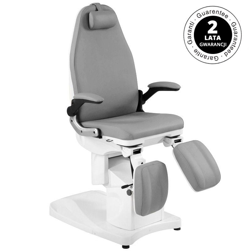Elektrické podiatrické křeslo. Azzurro 709A 3 motory šedá