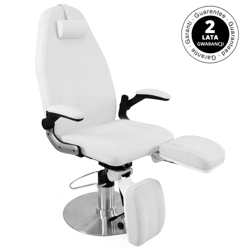 Hydraulické podiatrické křeslo Azzurro 713A, bílé