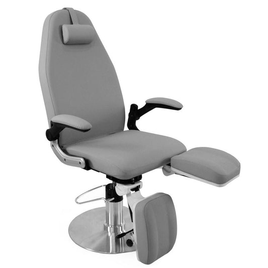 Azzurro 713A hydraulic podiatry chair, gray