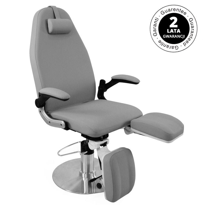 Hydraulické podiatrické křeslo Azzurro 713A, šedé