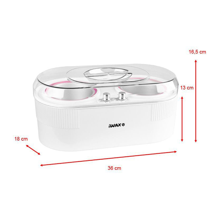 iWax ohřívač vosku 2v1 plechovka 400 ml + 800 ml 350W