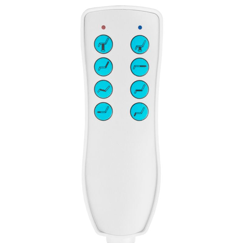 Elektrické kosmetické křeslo Azzurro 869A rotační 4 motory. bílý
