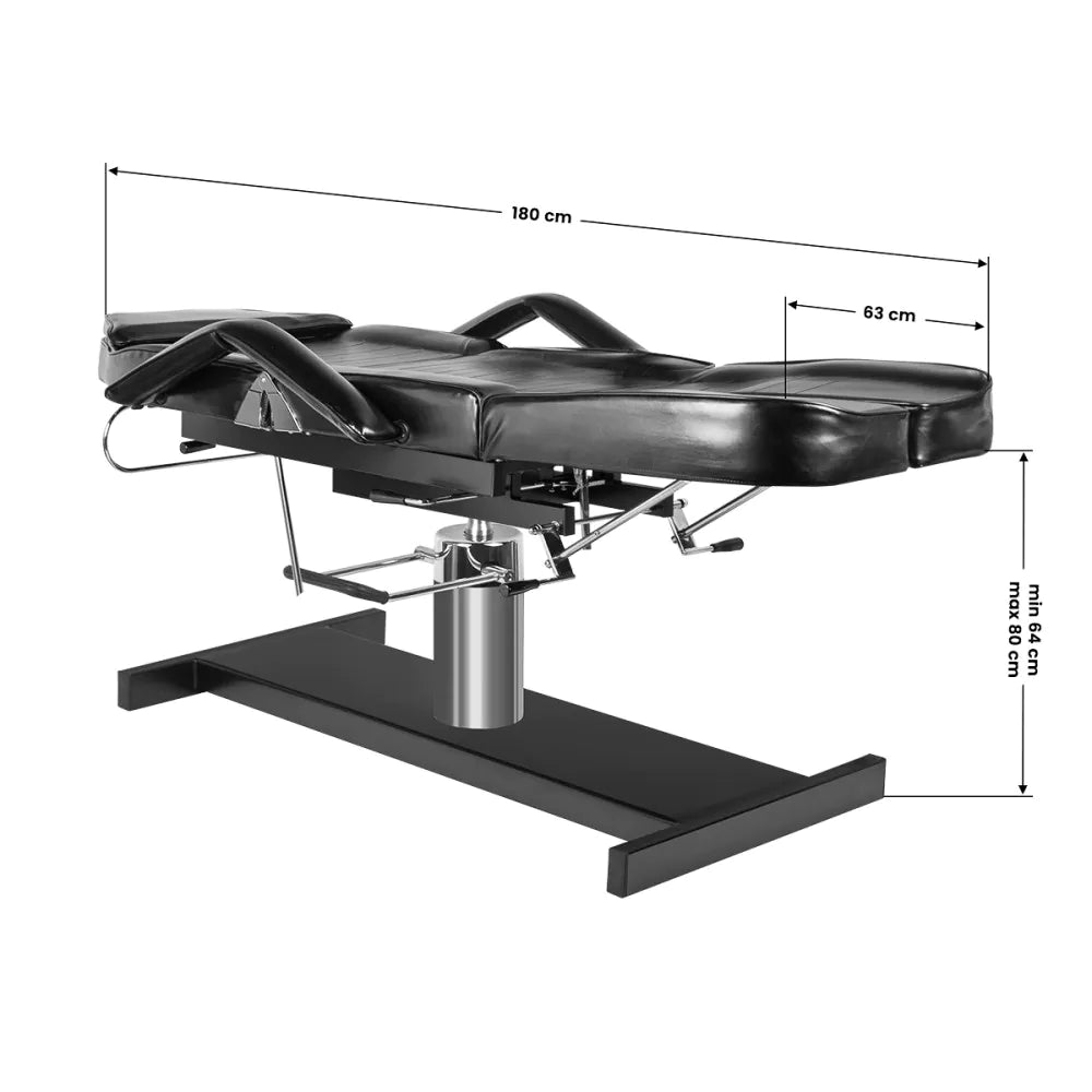 Hydraulischer Kosmetikstuhl. A 210C Pedi Schwarz