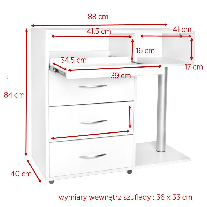 Asistent podologické jednotky Y-300, bílá