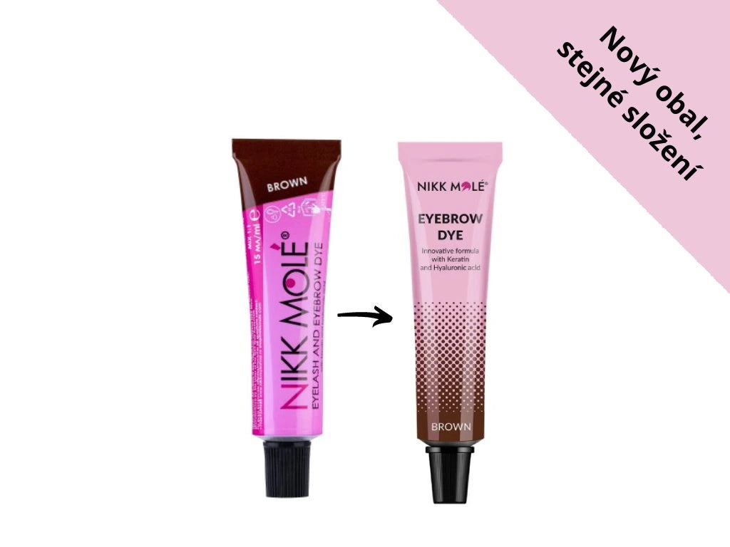 Nikk Mole Augenbrauen- und Wimpernfärbemittel, Farbton Braun