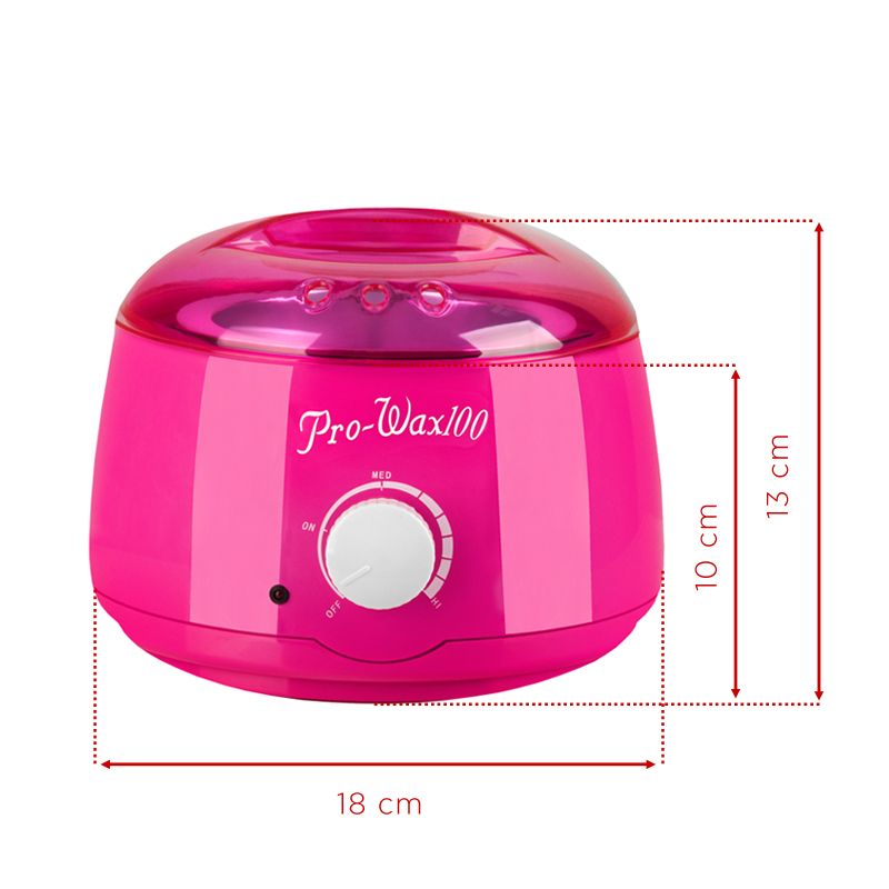 Pro Wax 100 wax heater, 400 ml can, 100W, pink
