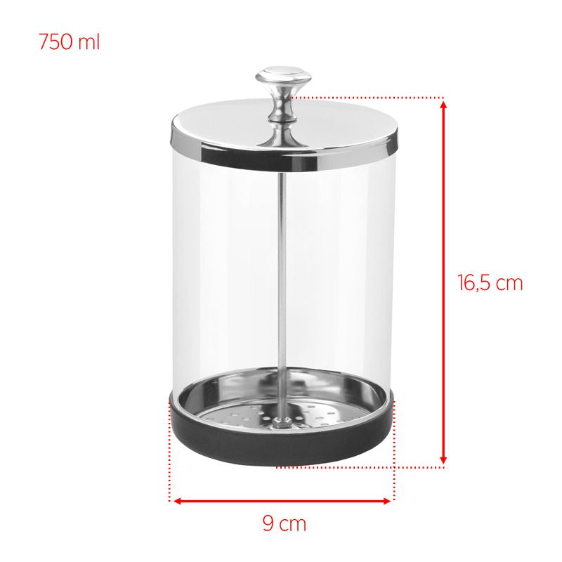 Skleněná nádoba na dezinfekci nářadí, 750 ml