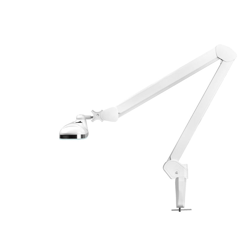 Elegantní 801l LED dílenská lampa s nastavitelným svěrákem. intenzita bílého světla