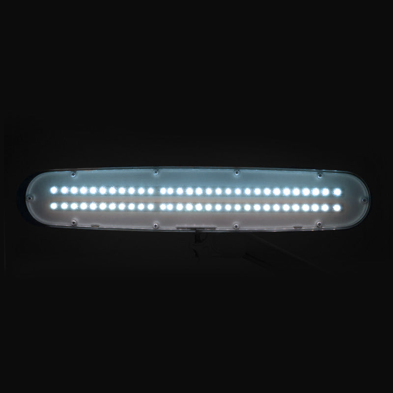 Elegantní 801l LED dílenská lampa s nastavitelným svěrákem. intenzita bílého světla