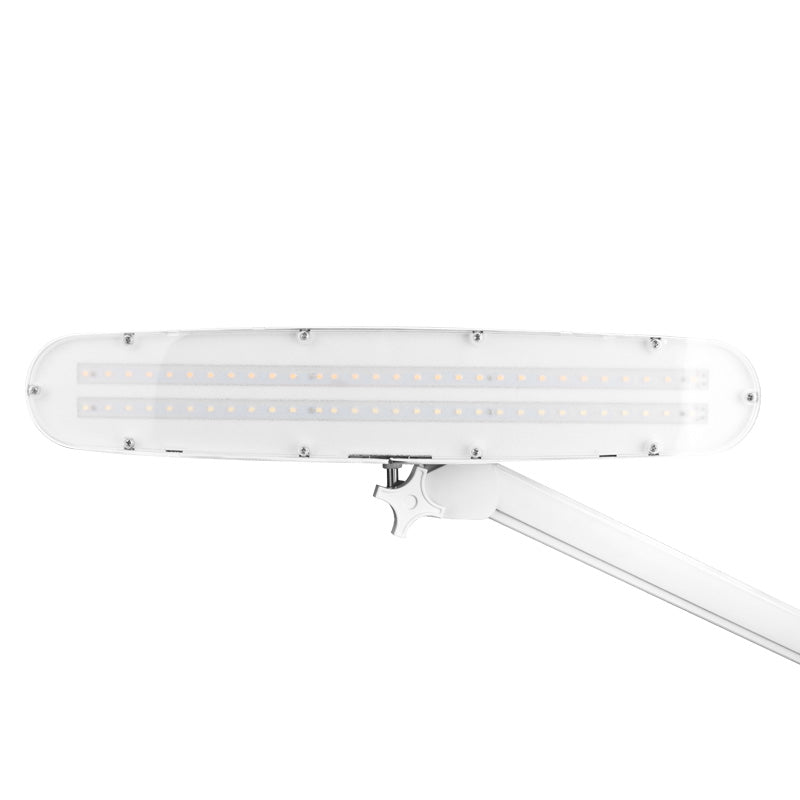 Elegantní 801l LED dílenská lampa s nastavitelným svěrákem. intenzita bílého světla
