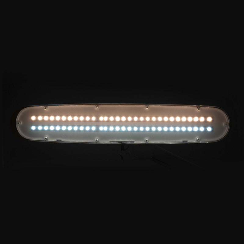 Elegantní 801-tl LED dílenská lampa s nastavitelným svěrákem. intenzita a barva bílého světla