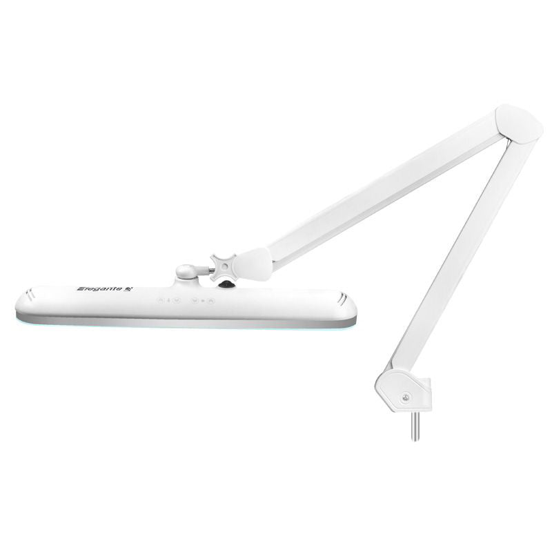 Elegantní 801tl LED dílenská lampa s nastavitelnou základnou. intenzita a barva bílého světla