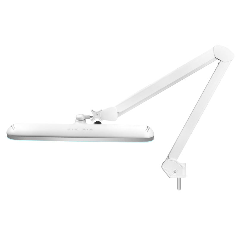 Elegantní 801tl LED dílenská lampa s nastavitelným stojanem. intenzita a barva bílého světla