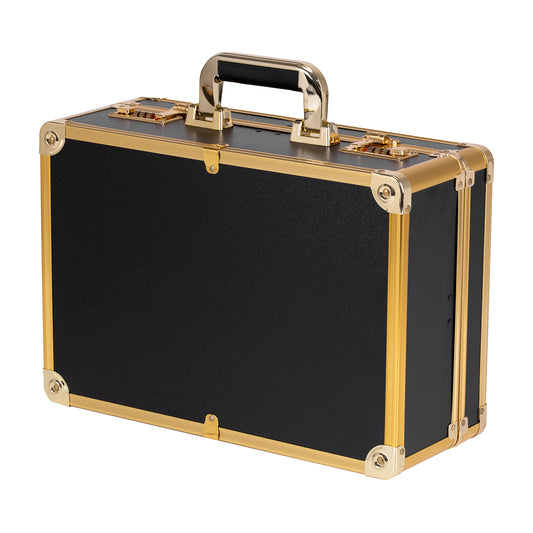 Black and gold barber suitcase