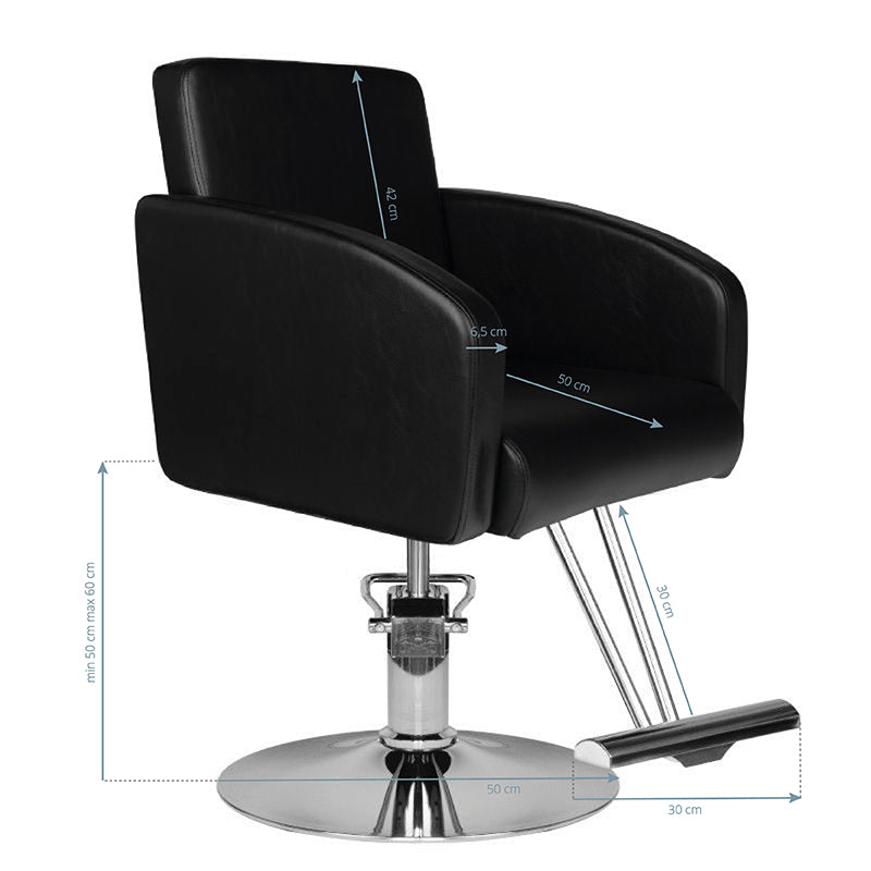 Hair System HS40 black hairdressing chair