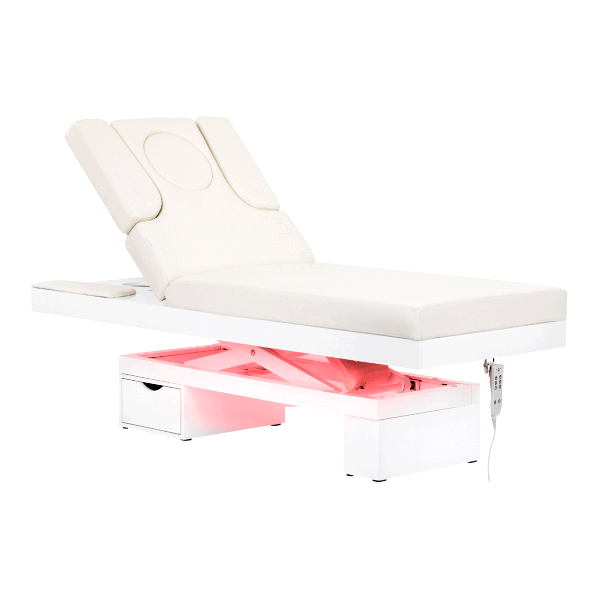 Spa beauty lehátko Azzurro 815B, svítící bílá, vyhřívané