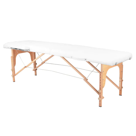 BALANCE wooden folding massage table 2 segment white