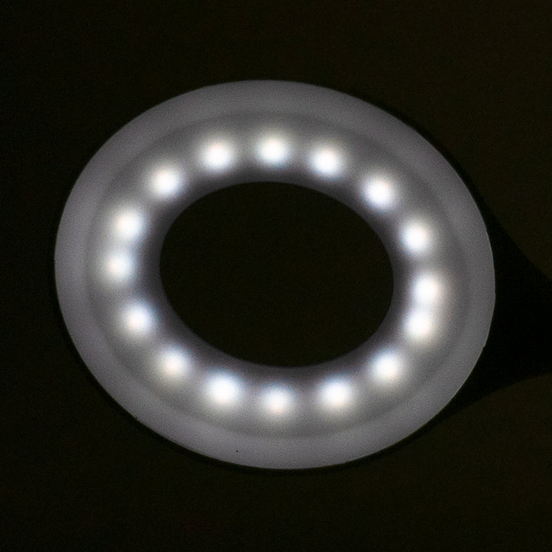 Kruhová LED stolní lampa had, bílá