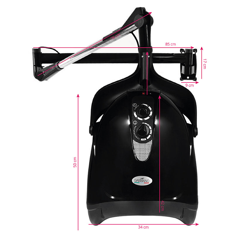 Závěsný sušák Gabbiano Hood DX-201W, jedna rychlost, černý