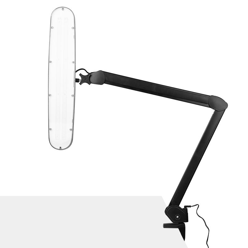 Elegantní 801-tl LED dílenská lampa s nastavitelným svěrákem. intenzita a barva černého světla