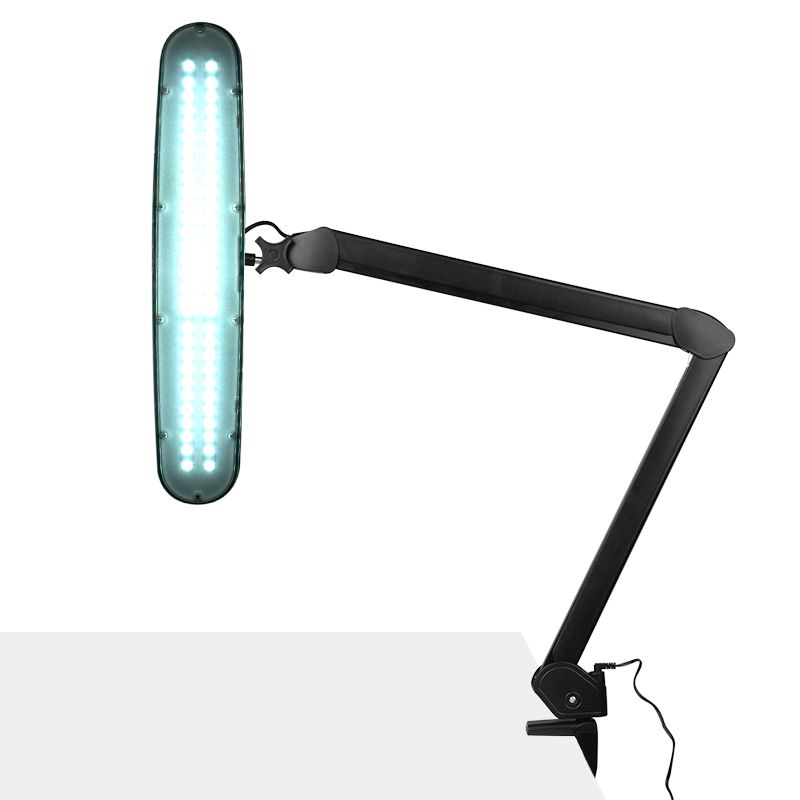 Elegantní 801-tl LED dílenská lampa s nastavitelným svěrákem. intenzita a barva černého světla