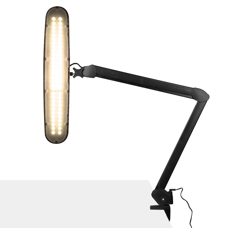 Elegantní 801-tl LED dílenská lampa s nastavitelným svěrákem. intenzita a barva černého světla