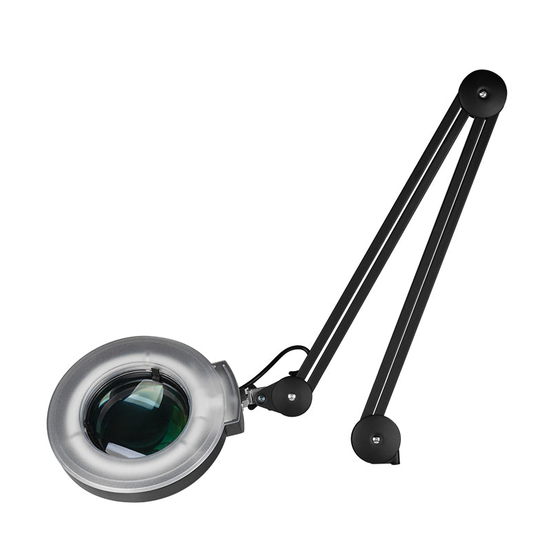 S5 LED lampa s lupou + LED nastavitelný stojan. intenzita světla černá