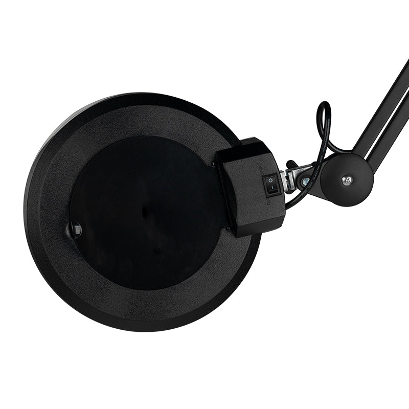 S5 LED lampa s lupou + LED nastavitelný stojan. intenzita světla černá