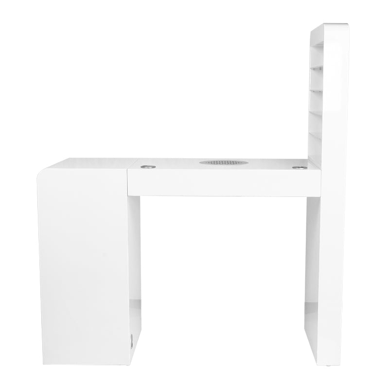 Kosmetický pult 310 s kazetovým absorbérem, bílý, levý