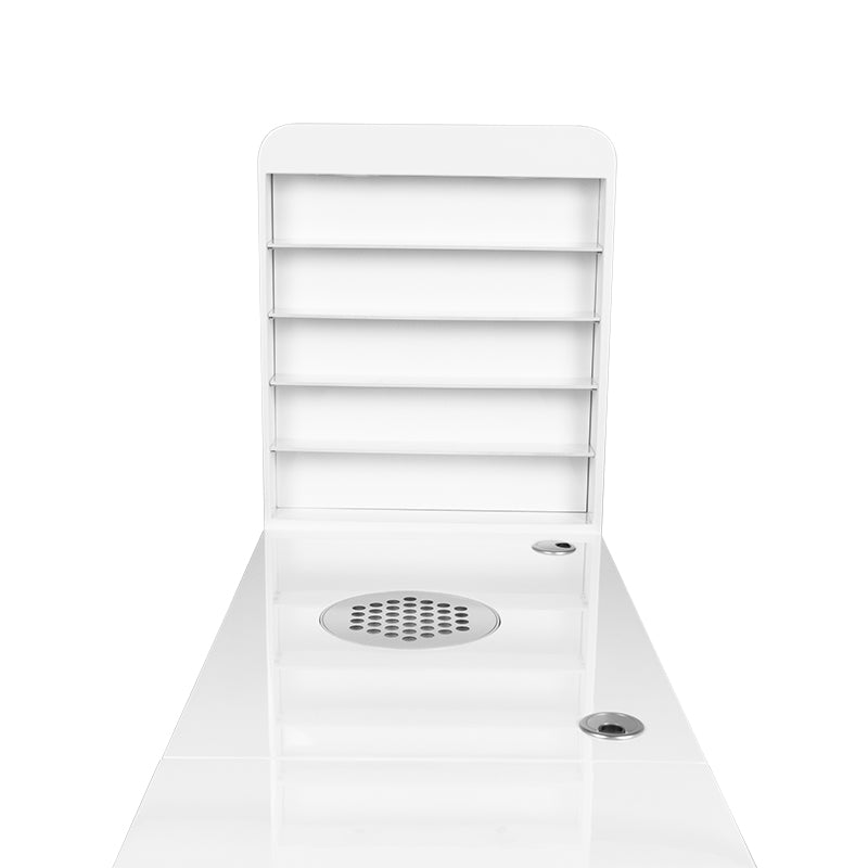 Kosmetický pult 310 s kazetovým absorbérem, bílý, levý