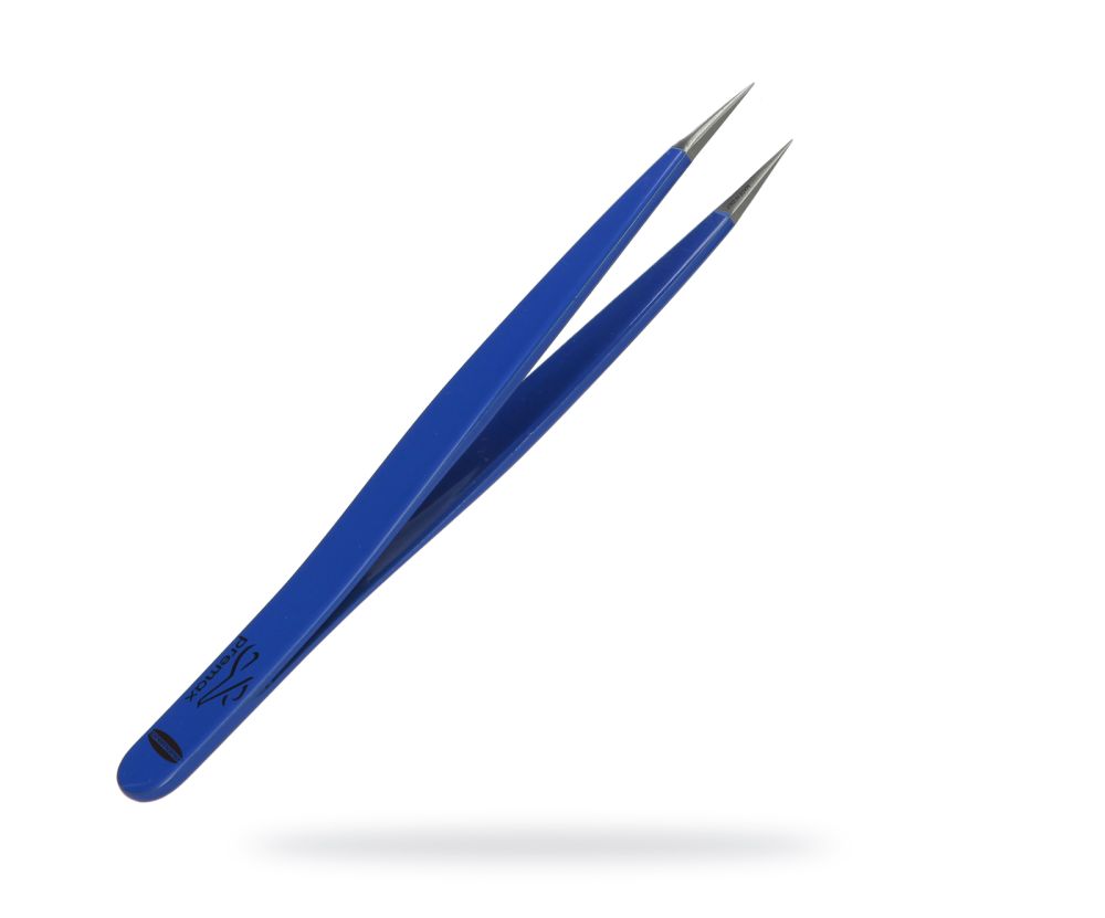 STAINLESS STEEL TWEEZERS WITH MM POINT. 90 - OUTLET