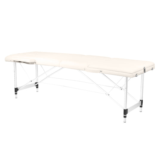 Aluminum comfort folding massage table Activ Fizjo 3-segment cream